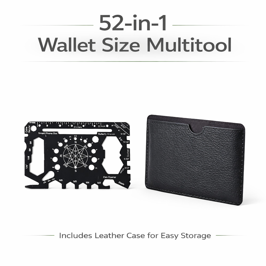 Survival Multitool Card Credit Card Size Wallet Multi tool EDC Tool Camping Gear