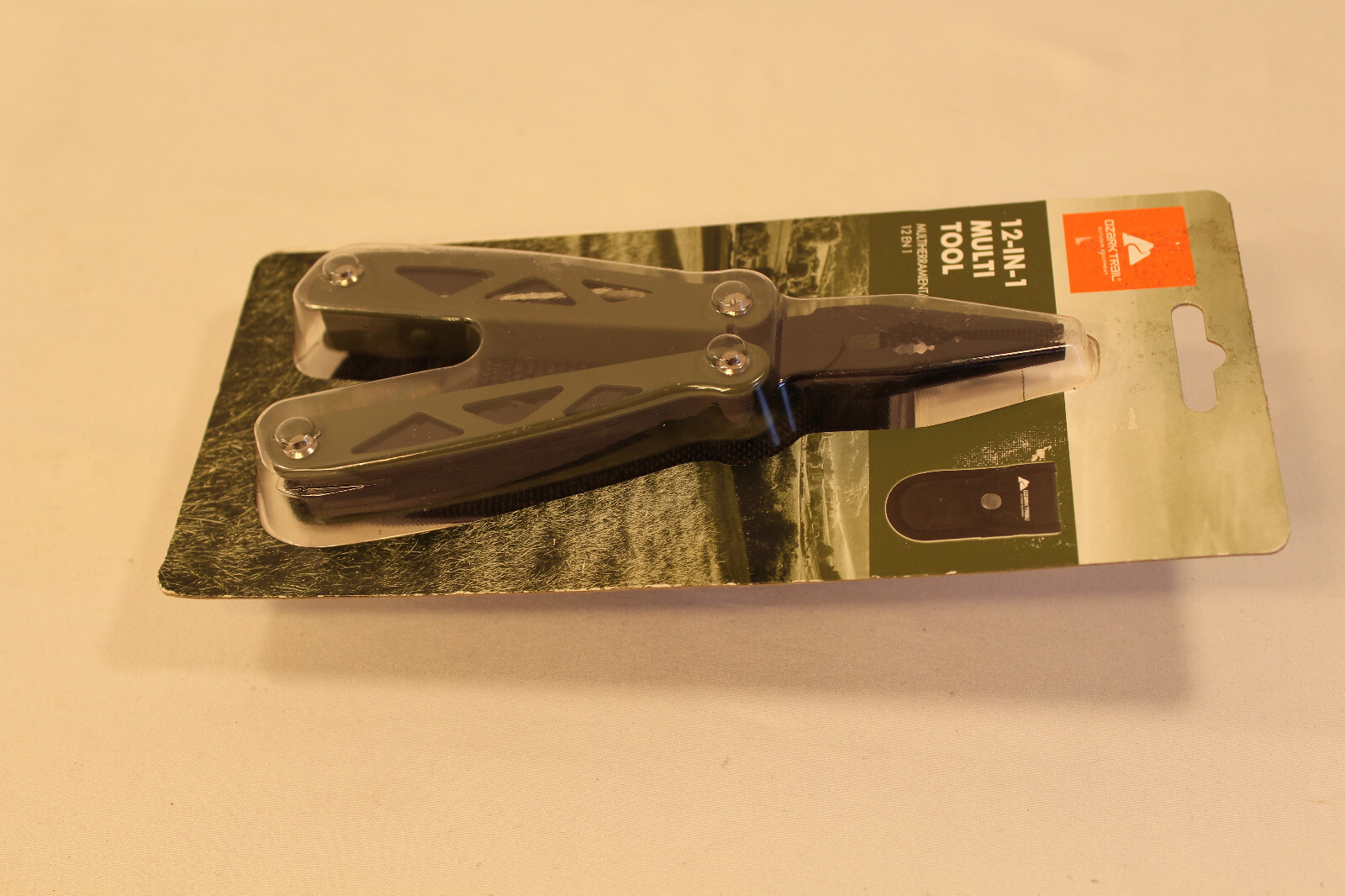 Camping Hiking Tool Ozark Trail 12 In 1 Multi tool knife Sheath Holster – Green