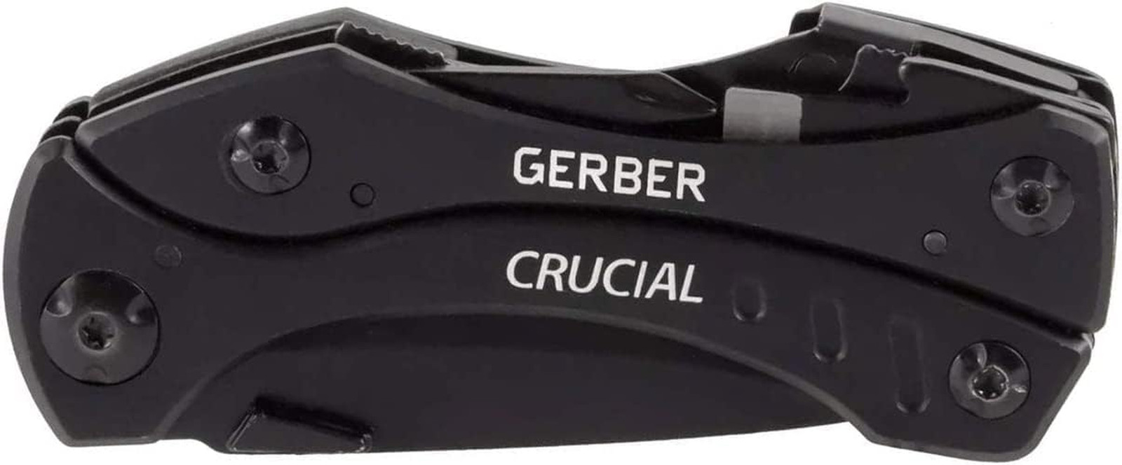 Gear Crucial EDC Multitool Pocket Knife with Clip and Strap Cutter for Camping a