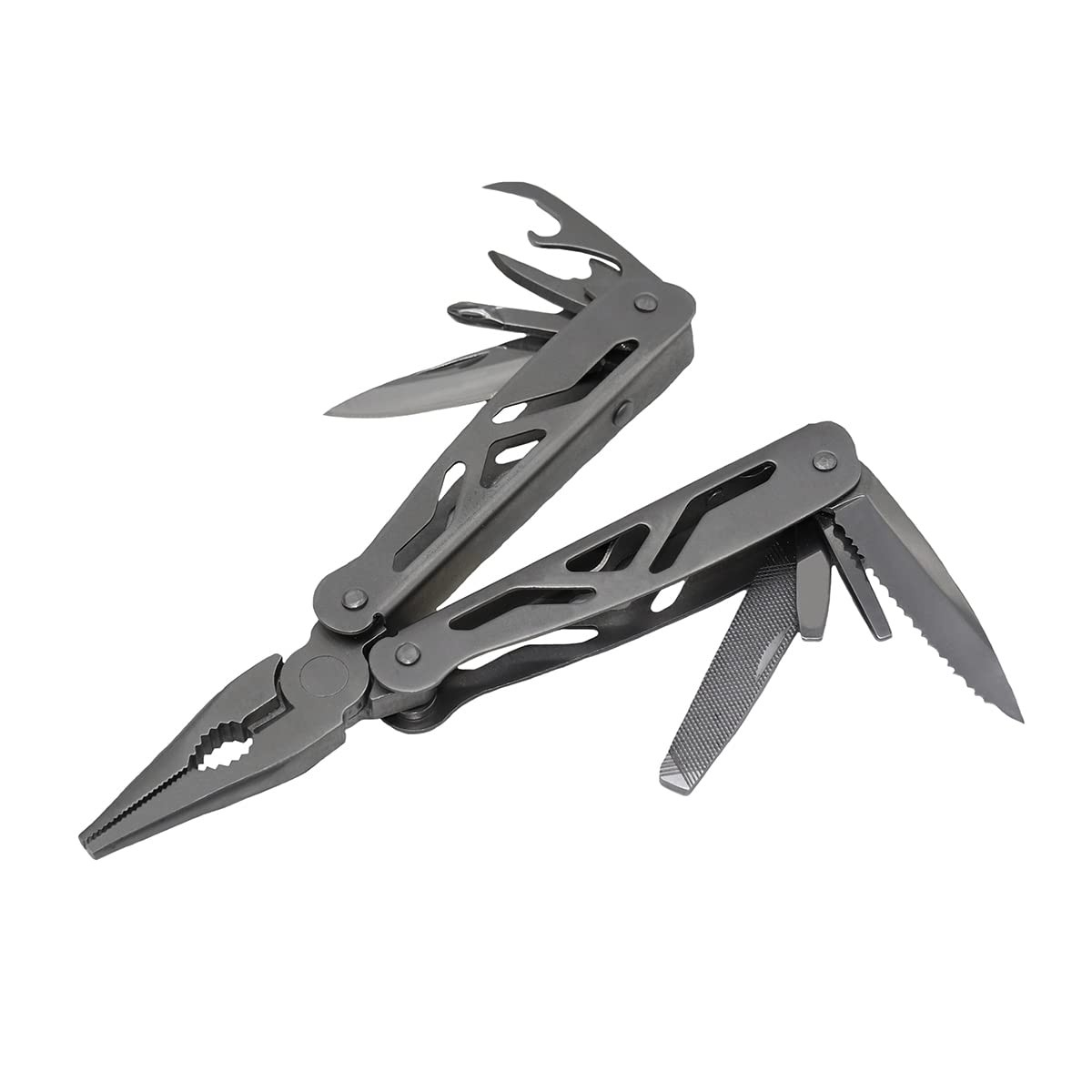 Grip 12 in 1 Multi-Tool – Large Knife, Can Opener, Long Nose Pliers, Wire Cut…