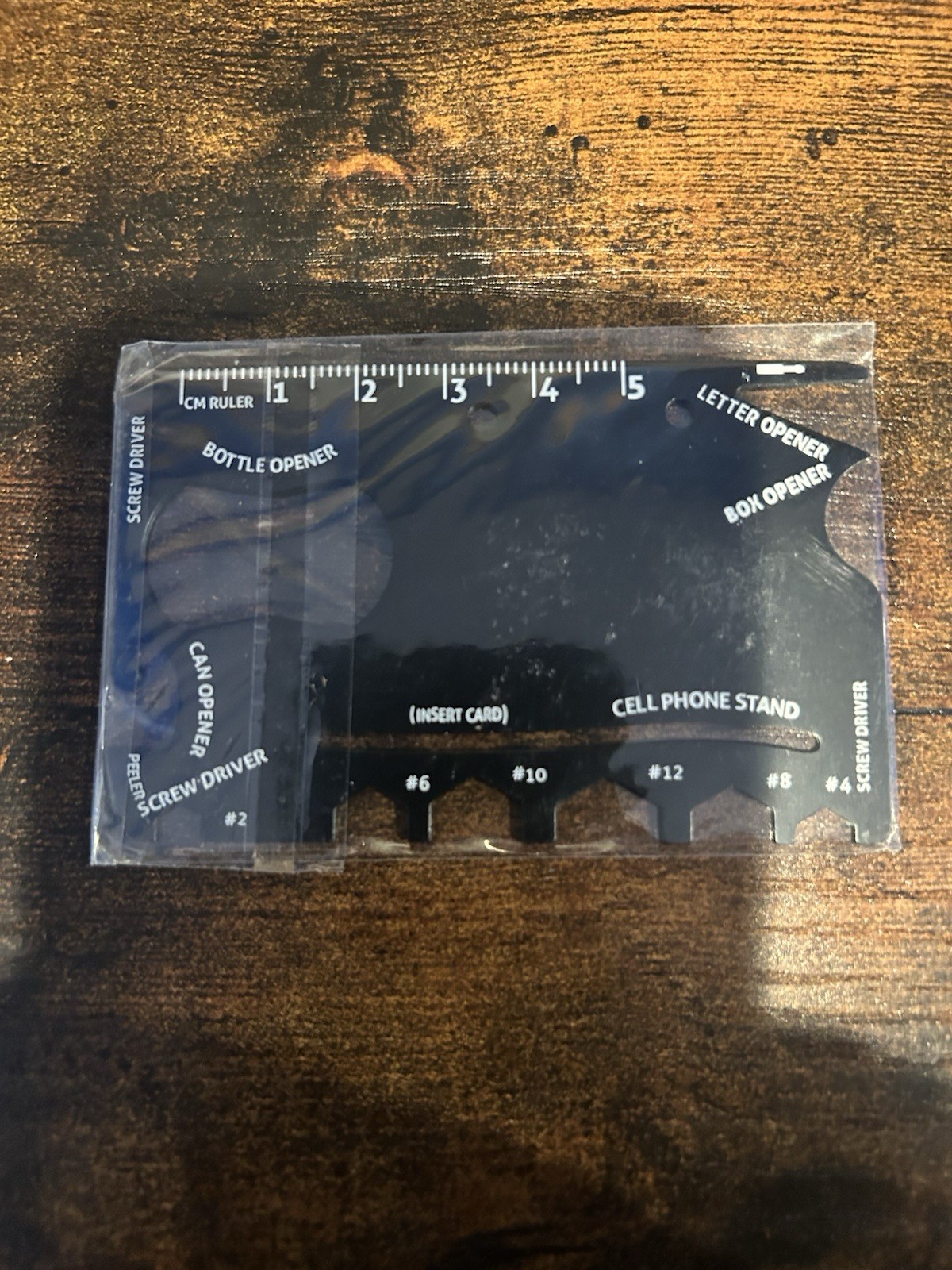 18 in 1 Wallet Multitool – Best Credit Card-Sized Tool for Emergencies – Black