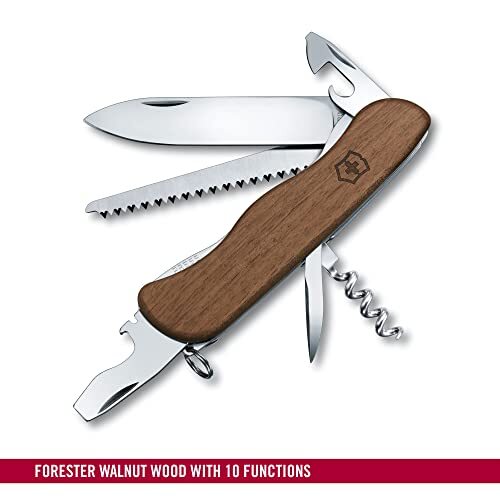 Victorinox Forester Wood Swiss Army Knife Large Multi Tool 10 Functions Wood