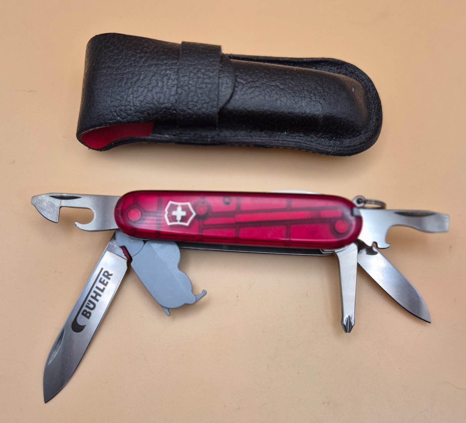 Victorinox SPARTAN LITE Ruby Red Swiss Army Knife – Good Condition