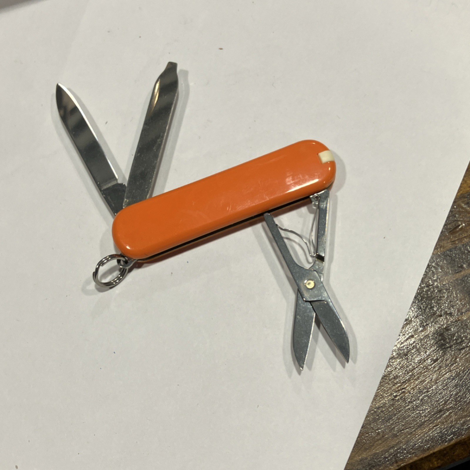 Victorinox Orange Stainless Steel Multi-Tool Knife Scissors Nail File