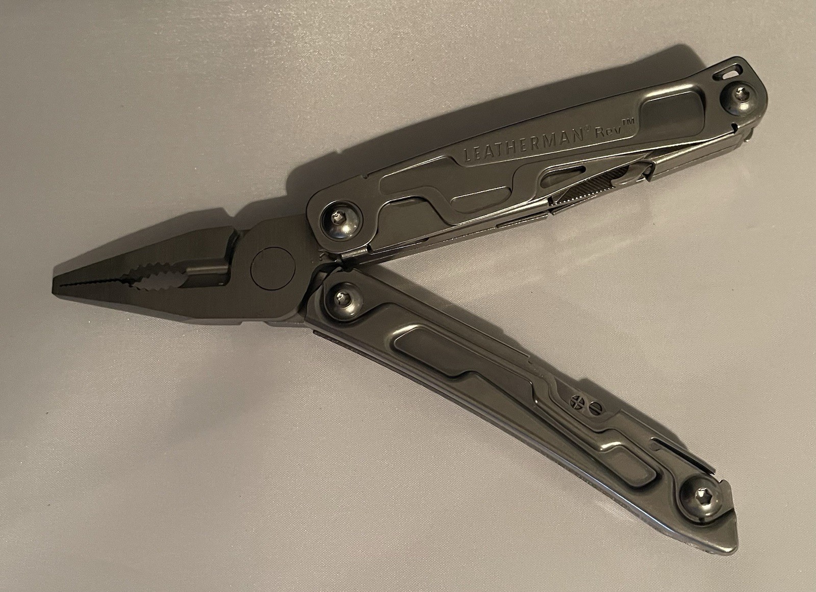 LM89 Leatherman Rev Stainless W/ Nylon Sheath