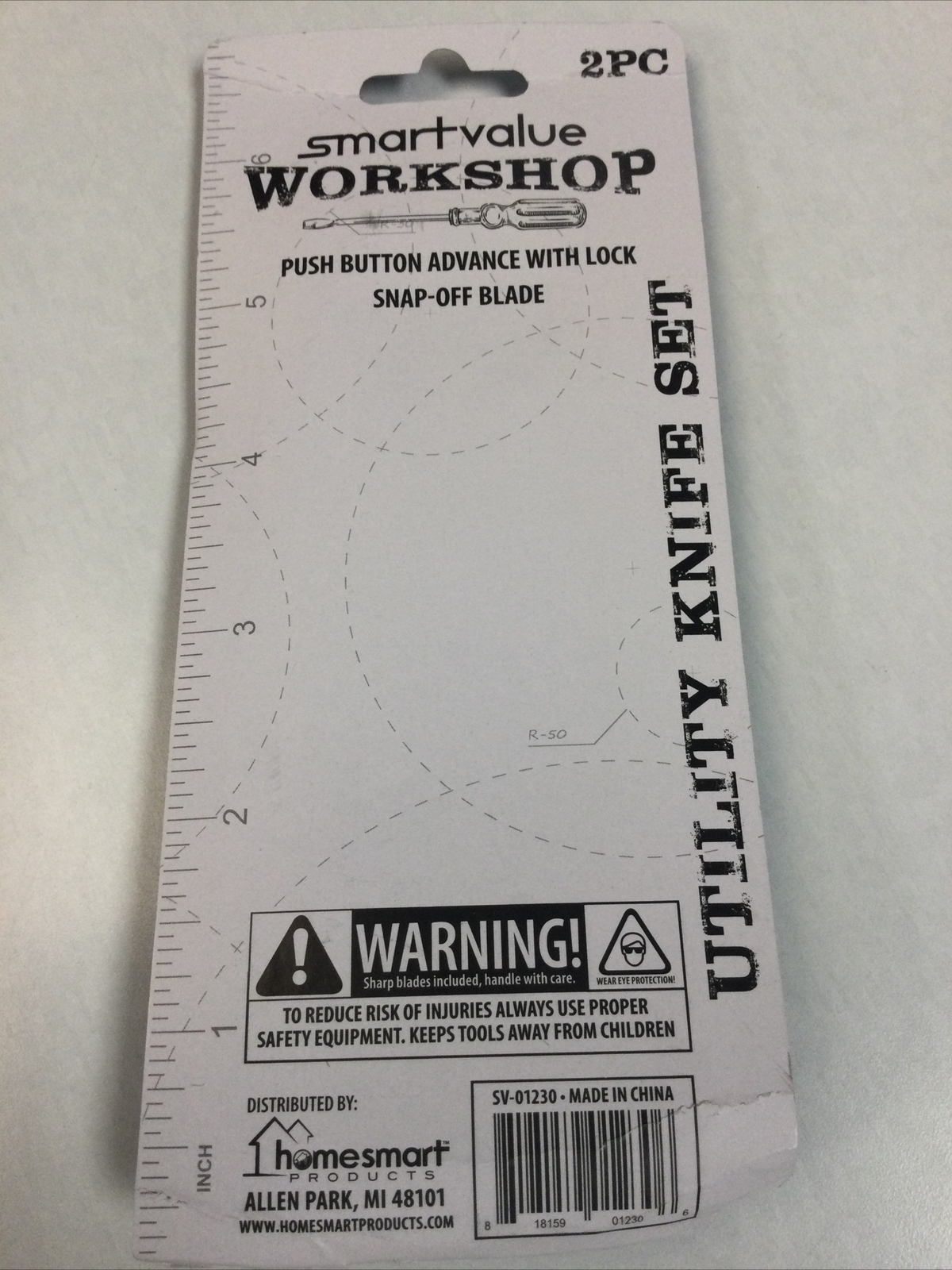 NEW SmartValue Workshop 2pc Utility Knife Set (SV01230)