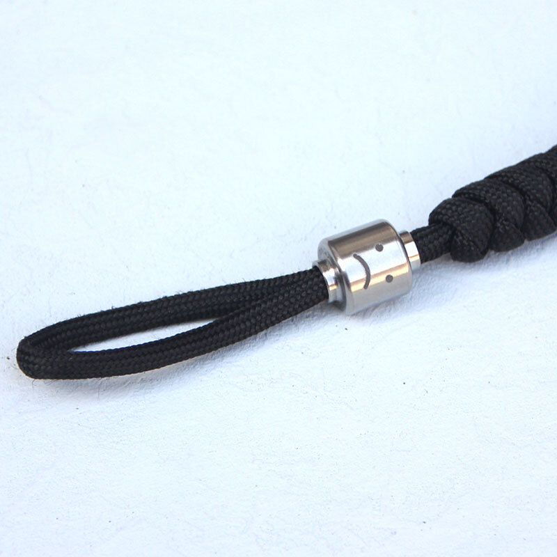 New TC4 EDC Titanium Alloy Parachute Cord Bead Keychain Pendant Lanyard DIY Tool