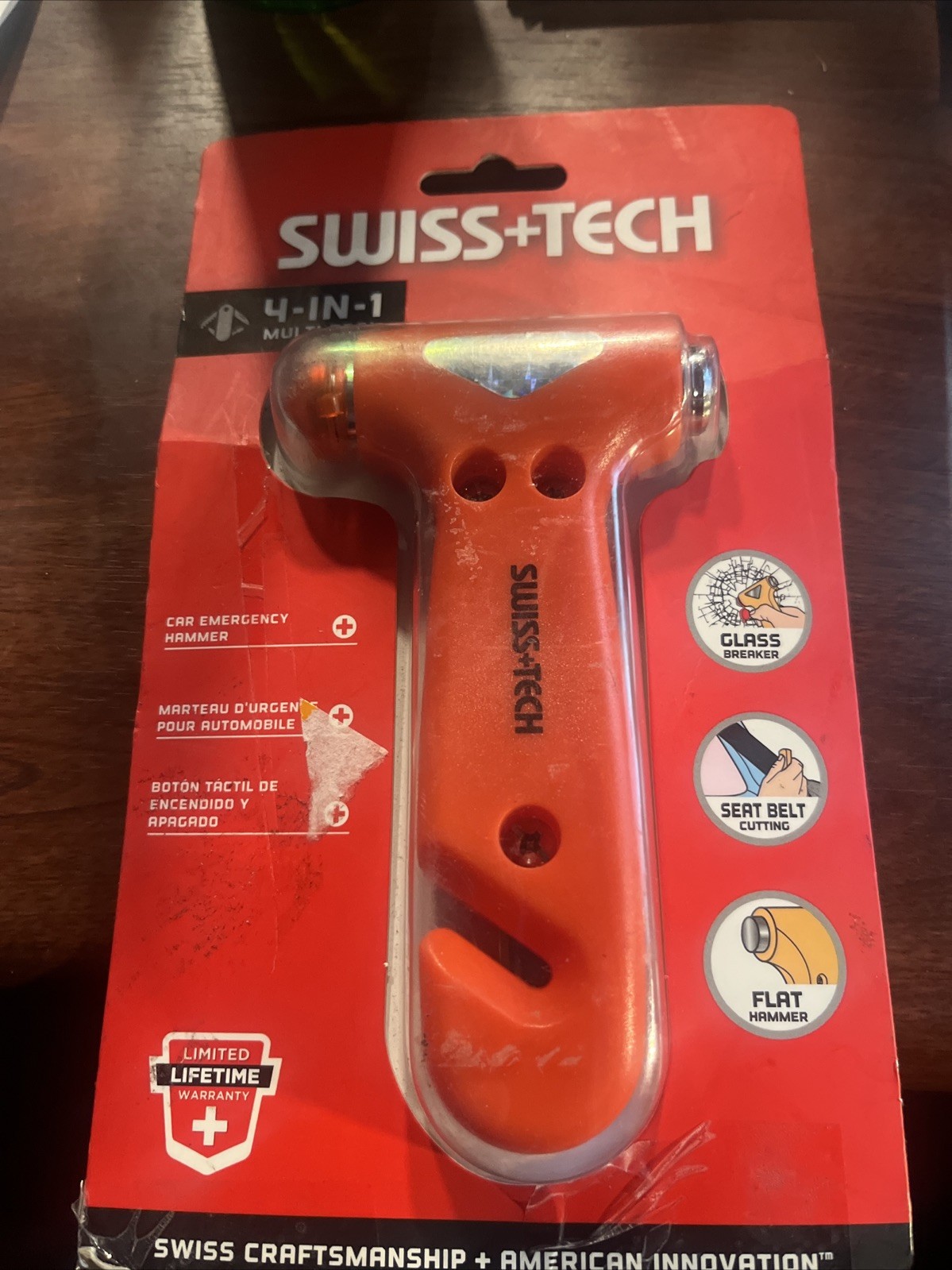 4 In 1 Car Emergency Swiss+Tech Multi Tool
