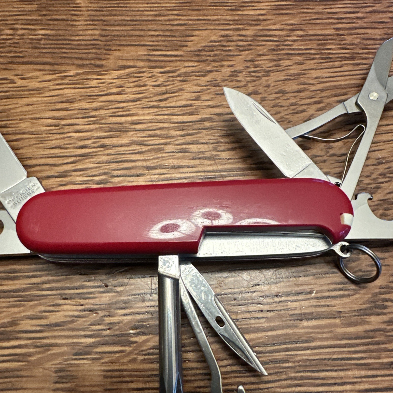 Swiss Army Original Knife Red SUPER TINKER Victorinox 8 Tools