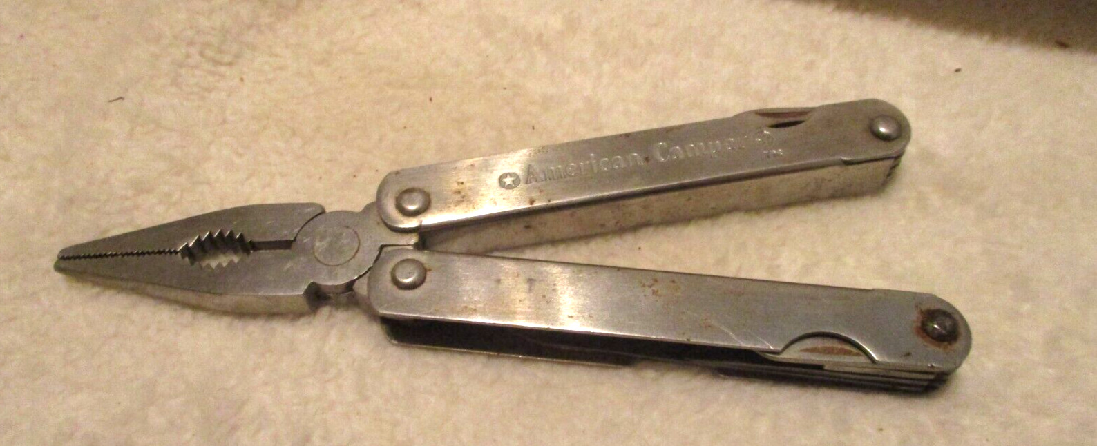 American Camper~Camping Tool~9 Tools in One~Multi-Tool~Stainless Steel