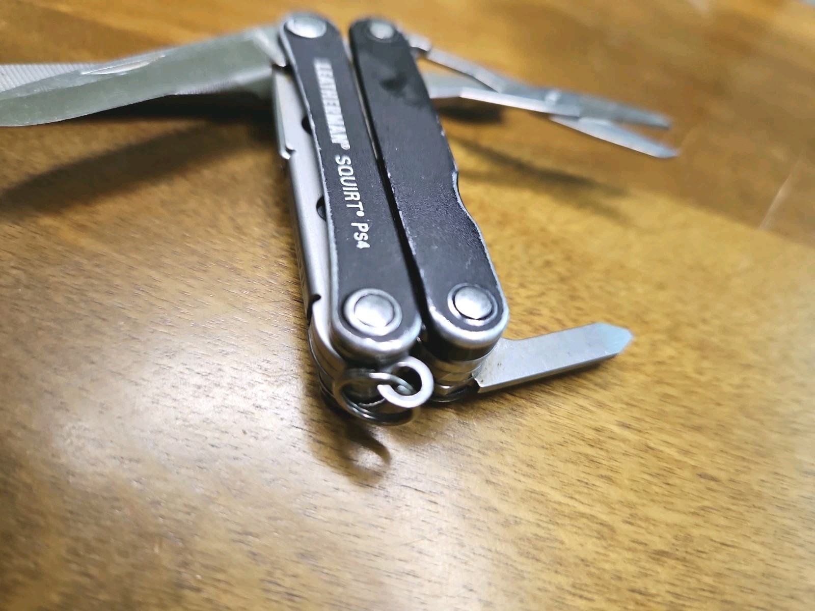 Leatherman Squirt Ps4 Black Keychain Folding Multi Tool Knife EDC