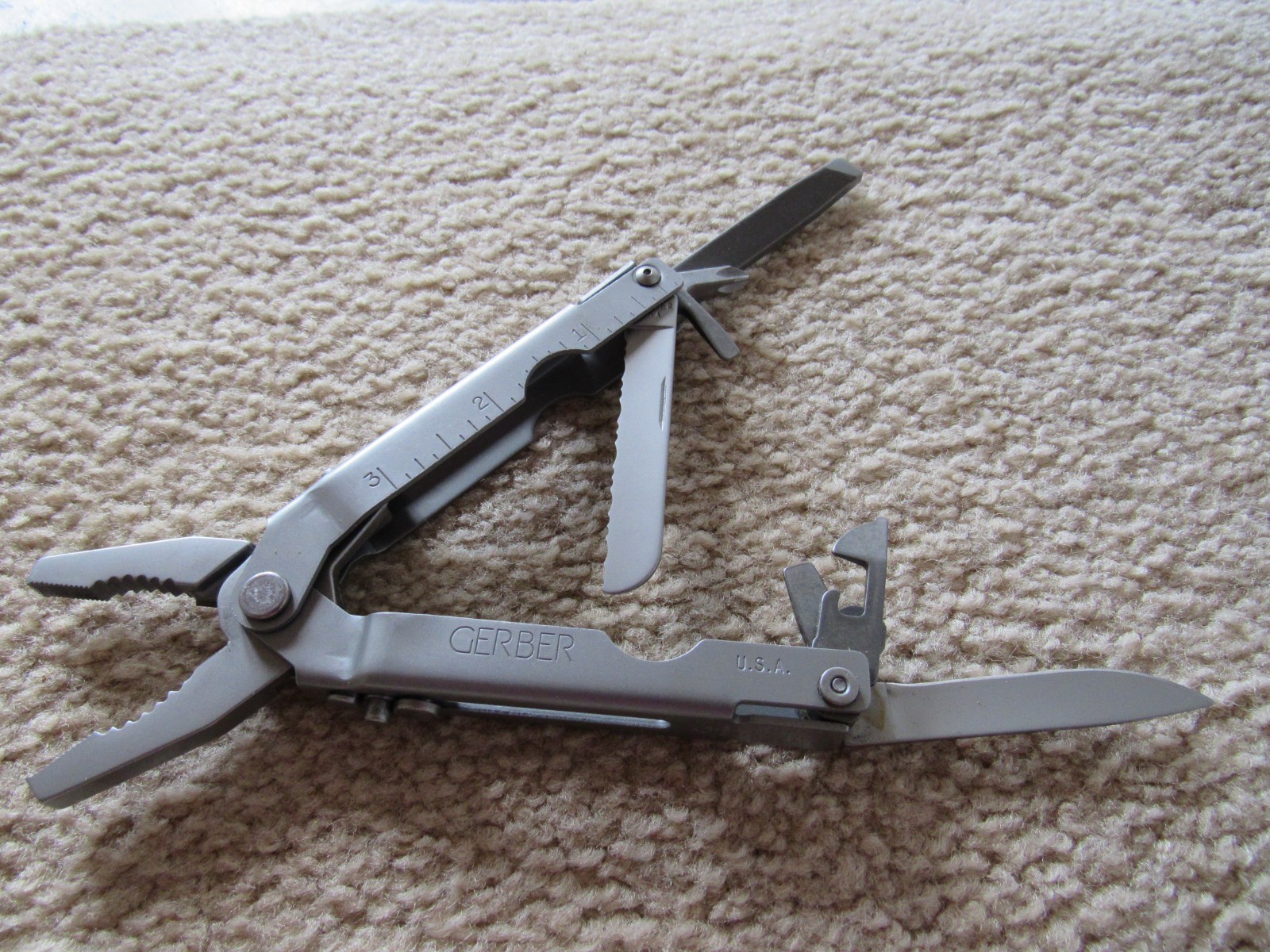 Gerber Multi-Plier Bluntnose – Matte Silver – No Locks – Pat. Pend. – Vtg. 90s