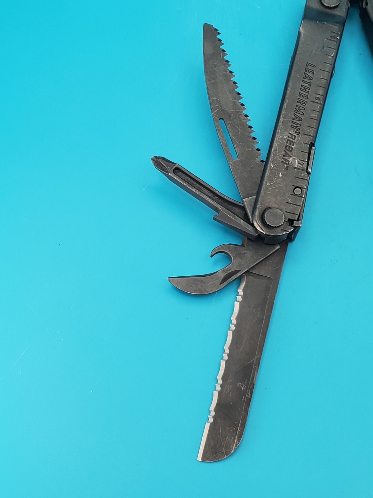 Leatherman Rebar Multi-Tool! BLACK OXIDE! Puma on Handle!