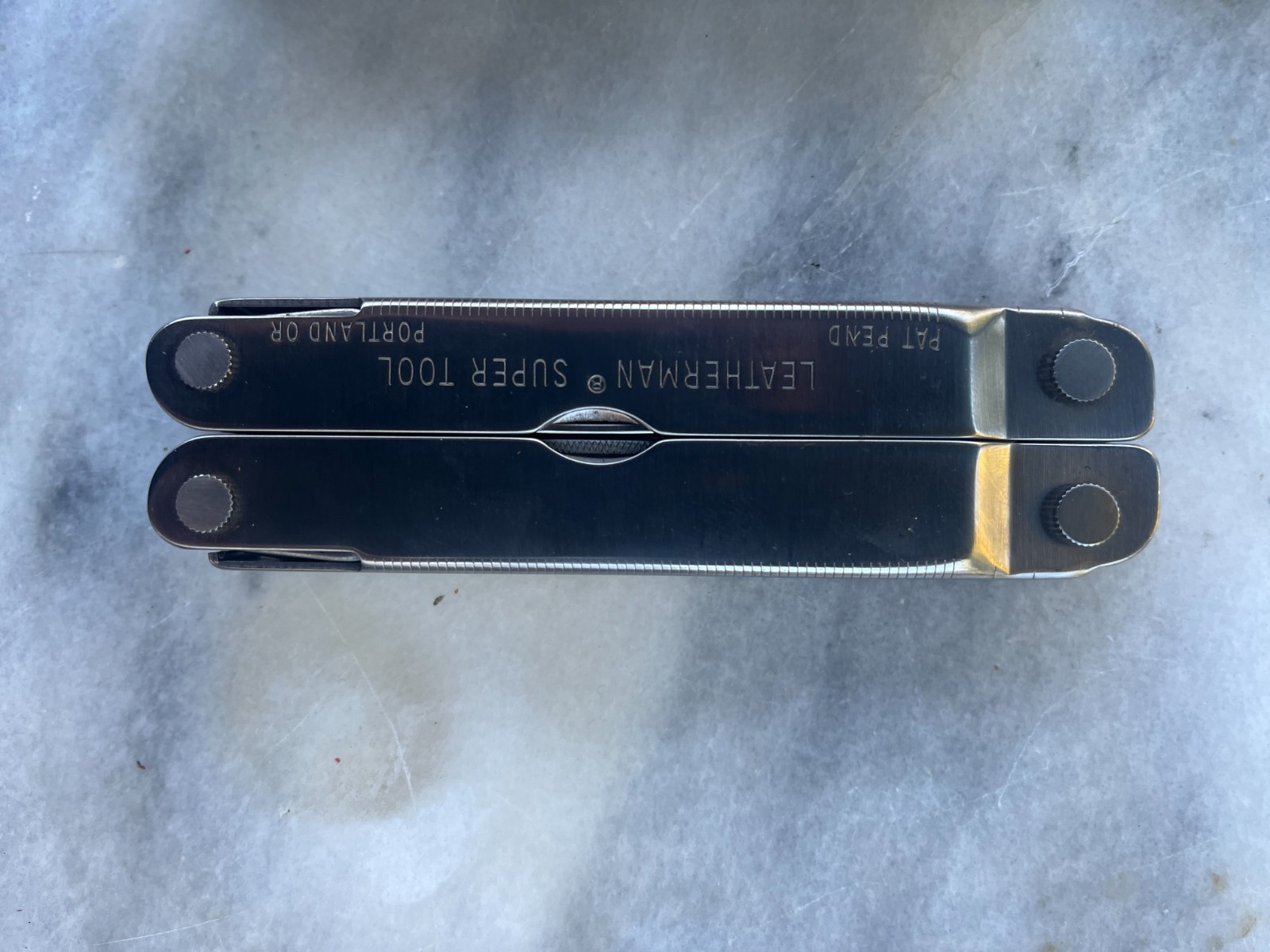 Vintage Leatherman Super Tool PAT PEND Portland OR USA w/ Original Leather Sheat