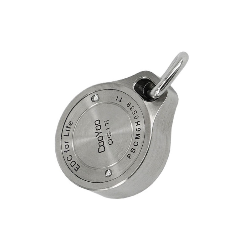 Mini Titanium Keychain Compass for Outdoor Camping Travel EDC Necklace Pendant