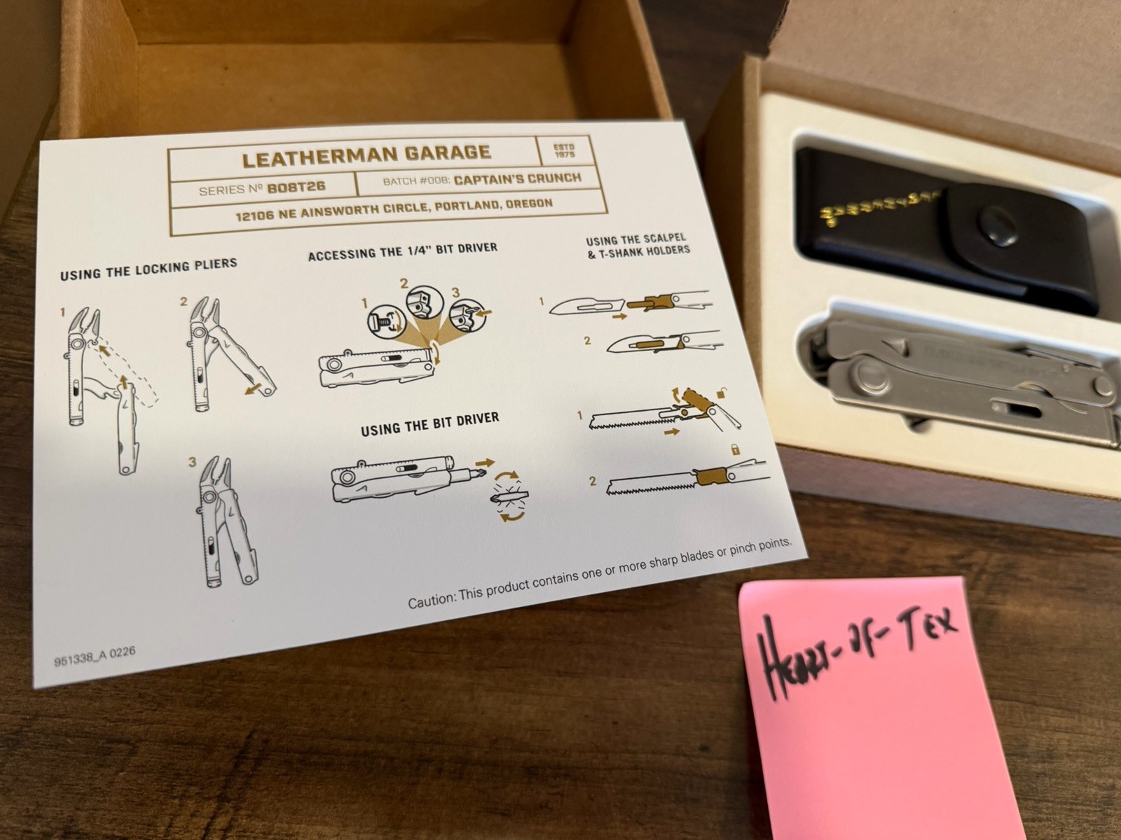 Leatherman Garage Batch #008 Captain’s Crunch Limited Edition 1900 Made IN HAND✅
