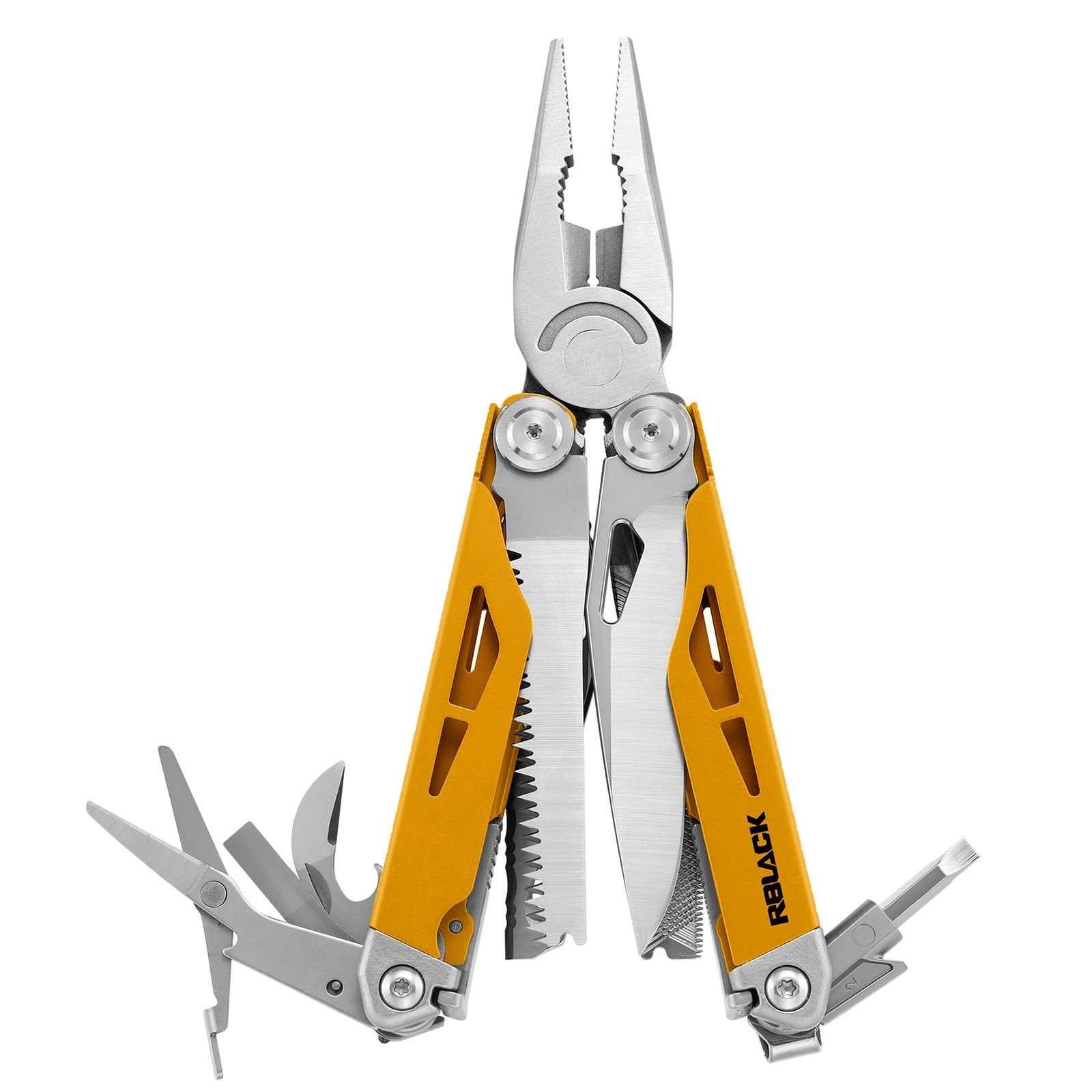 Multitool, 21-in-1 Multi Tool Pliers with Safety Locking and Spring-Action Sc…