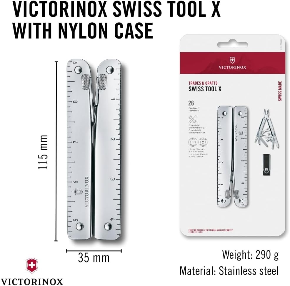 Victorinox Swiss Tool X 3.0327.N Multi-tool 26 Functions w/ Nylon Pouch Genuine