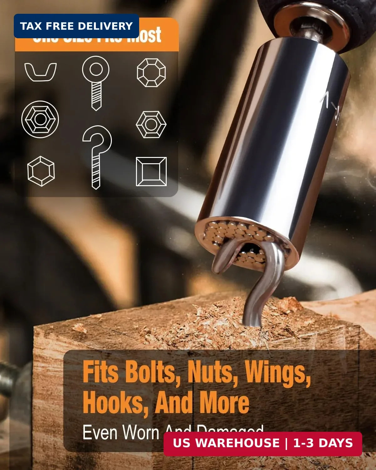Fathers Day Dad Gifts from Daughter Son, Super Universal Socket Tools Gifts for