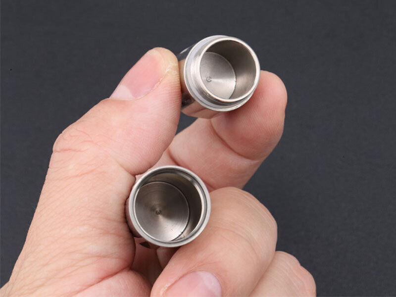 New Pure Titanium Mini Sealed Waterproof Pill Box Storage Pendant Box EDC Tools
