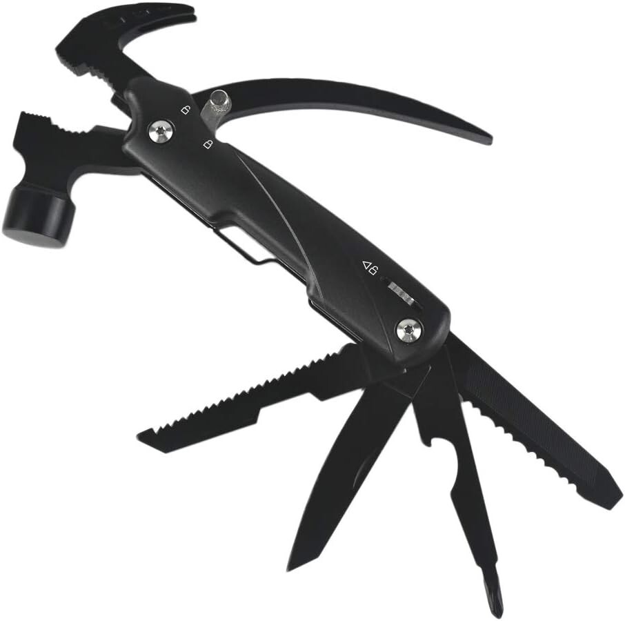 POELAND HAMMER 12-IN-1 MULTI-TOOL FOR CAMPING,HUNTING,HIKING,FISHING