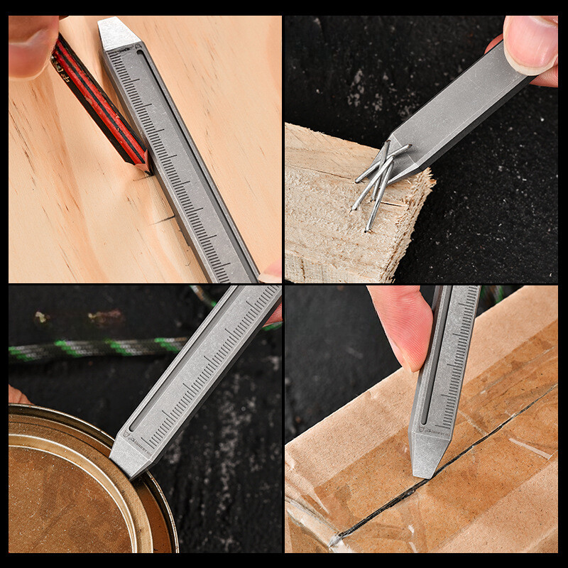 Titan Alloy Pocket Pry Bar Crowbar Portable Outdoor EDC Multi Tools