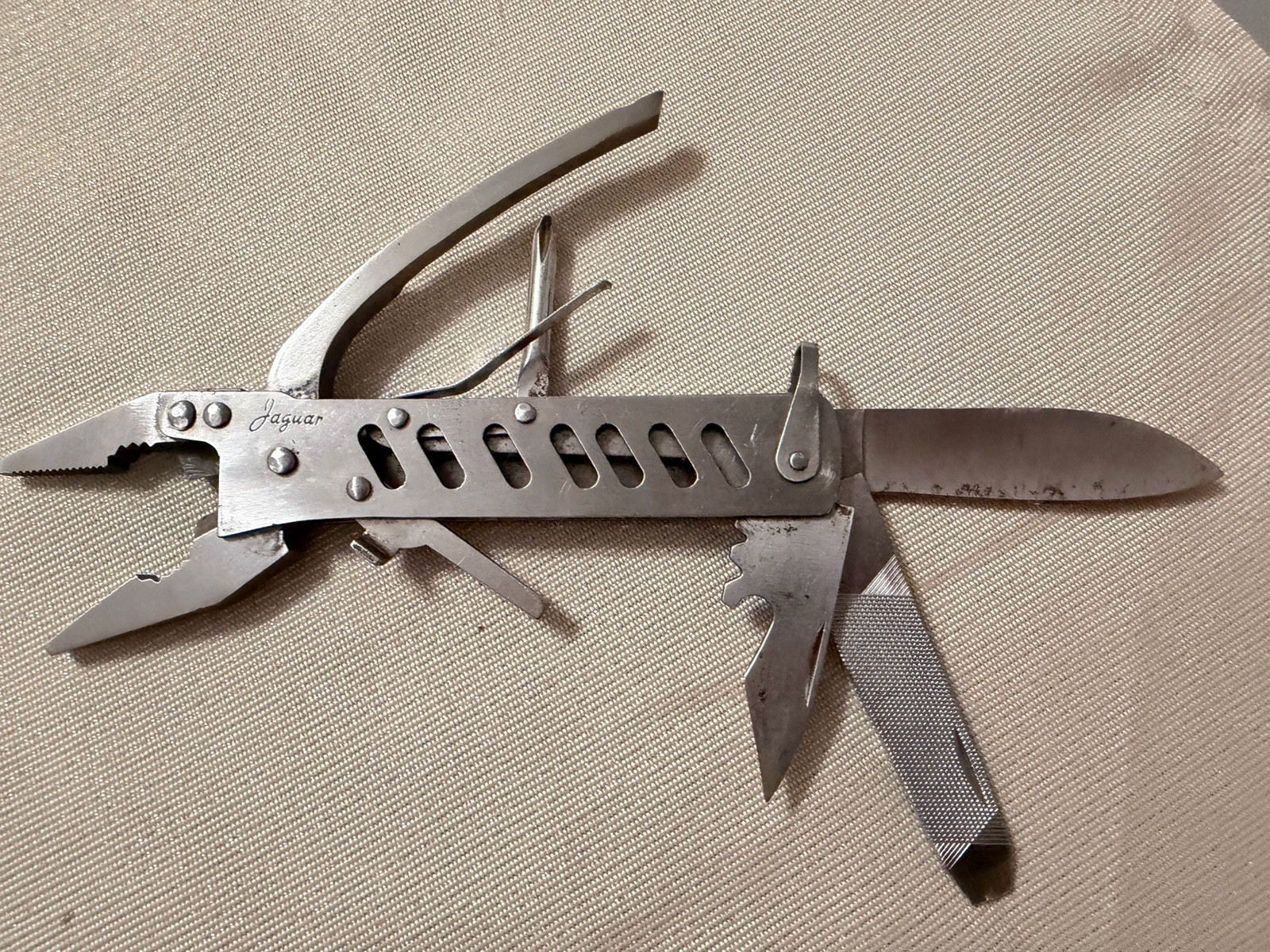 Gerber Jaguar Multi-Tool Stainless Steel Folding Pliers w/ Sheath