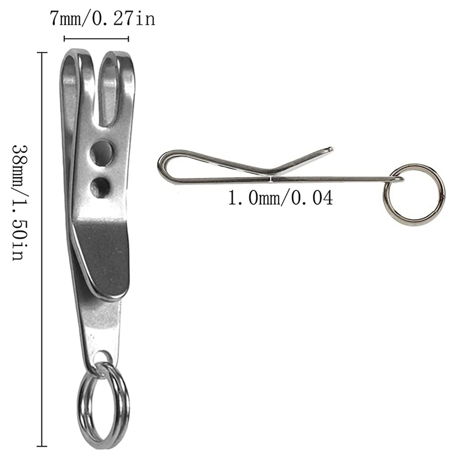 2X Multi-Purpose Clip Keychains Suspension Clip Tool with Carabiner Perfect9246
