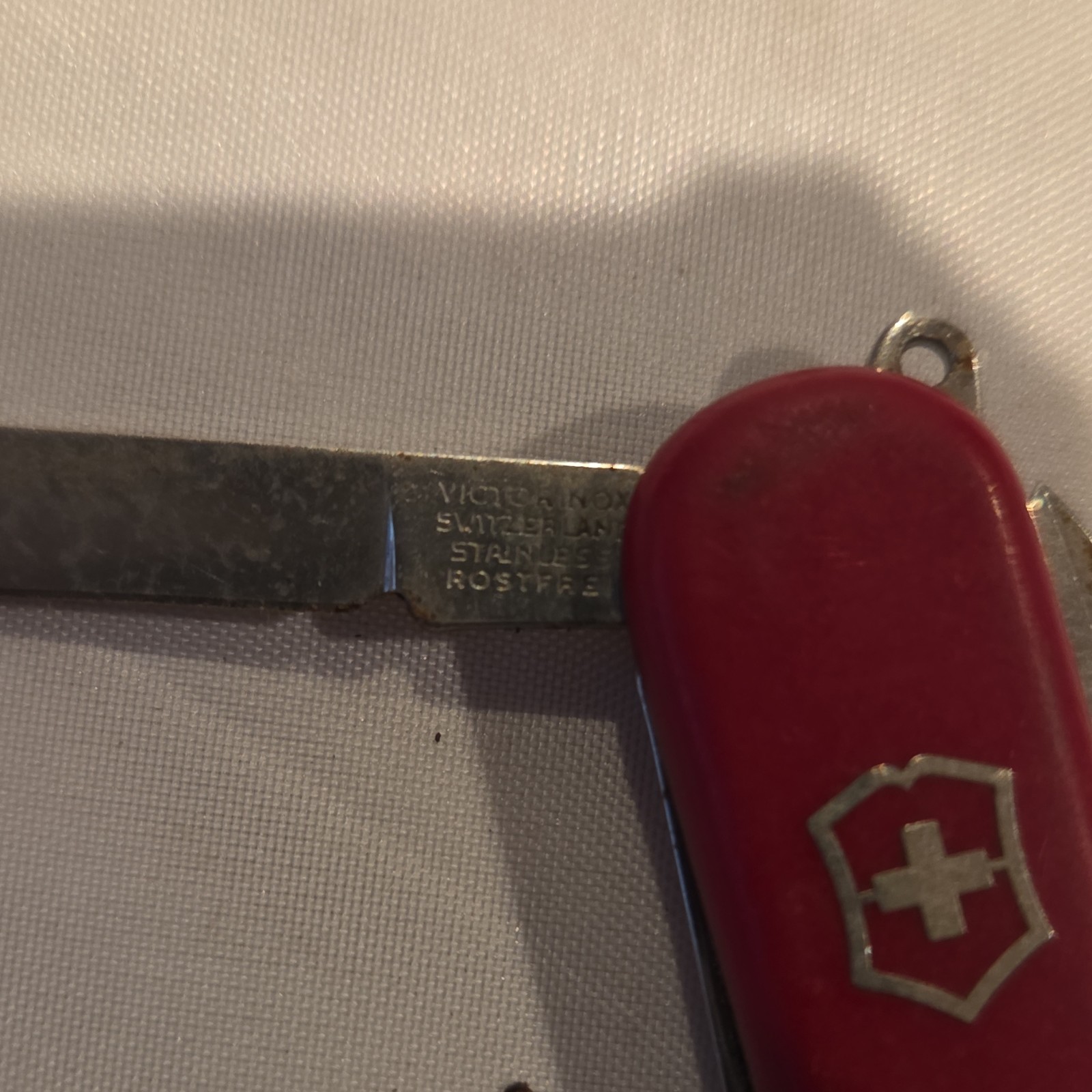Victorinox Red Stainless Steel Multi-Tool Knife Scissors Nail File Tweezers