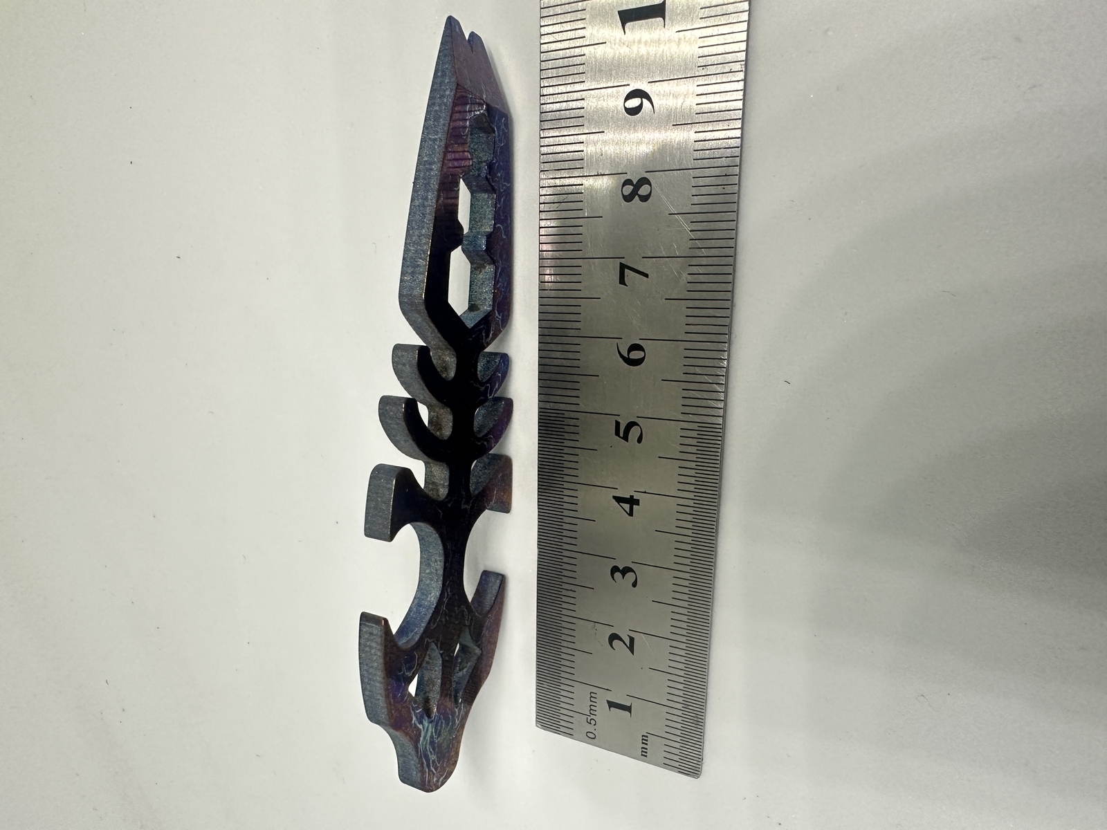 YJGDCN RIHE Design PioneerEDC PRY TOOL TC4 TITANIUMfishbone YJEDC010-Color-DIY