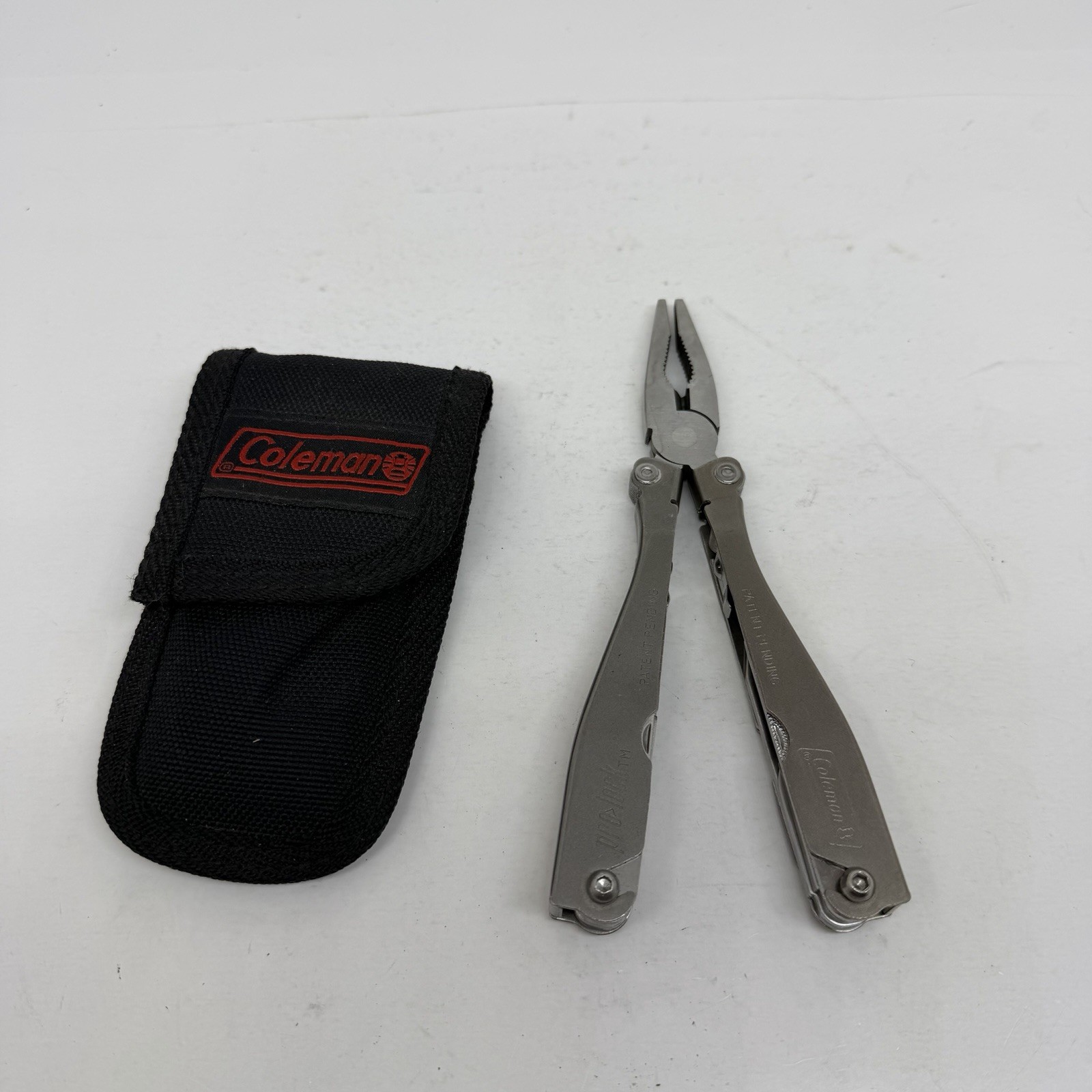 Coleman Pro Lock Folding Multi Tool Used Silver With Case READ