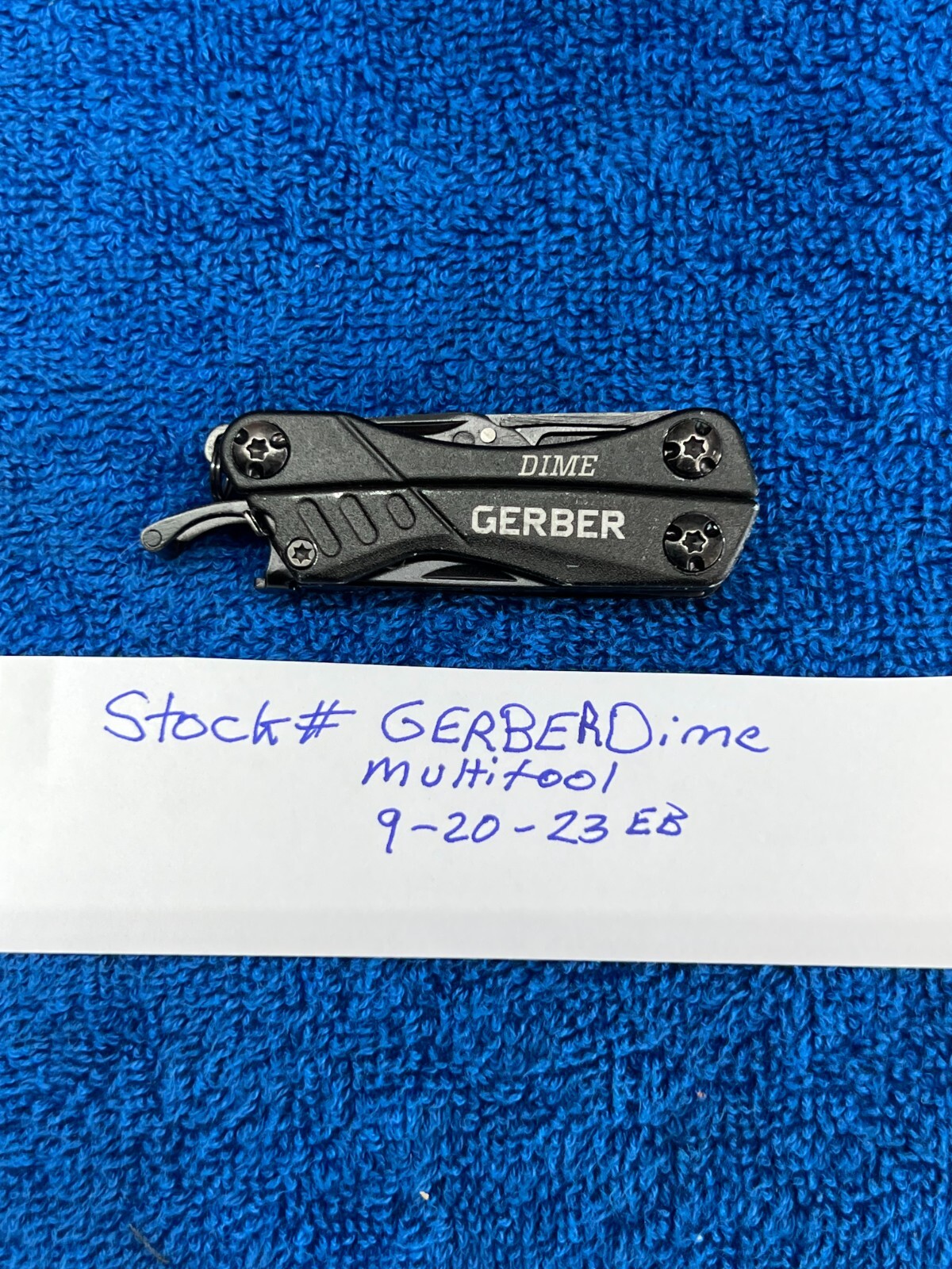 GERBER MICRO MULTI TOOL DIME BLACK COMPACT & LIGHTWEIGHT GENTLY USED 30-G0469