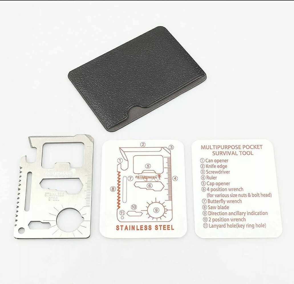 Ultimate 11-in-1 Survival Credit Card Multitool Tactical Wallet Tool Gift