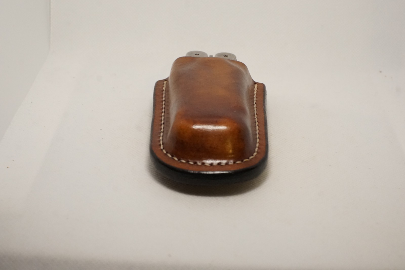 Leatherman wave plus leather sheath handmade dark brown color. Sheath only.