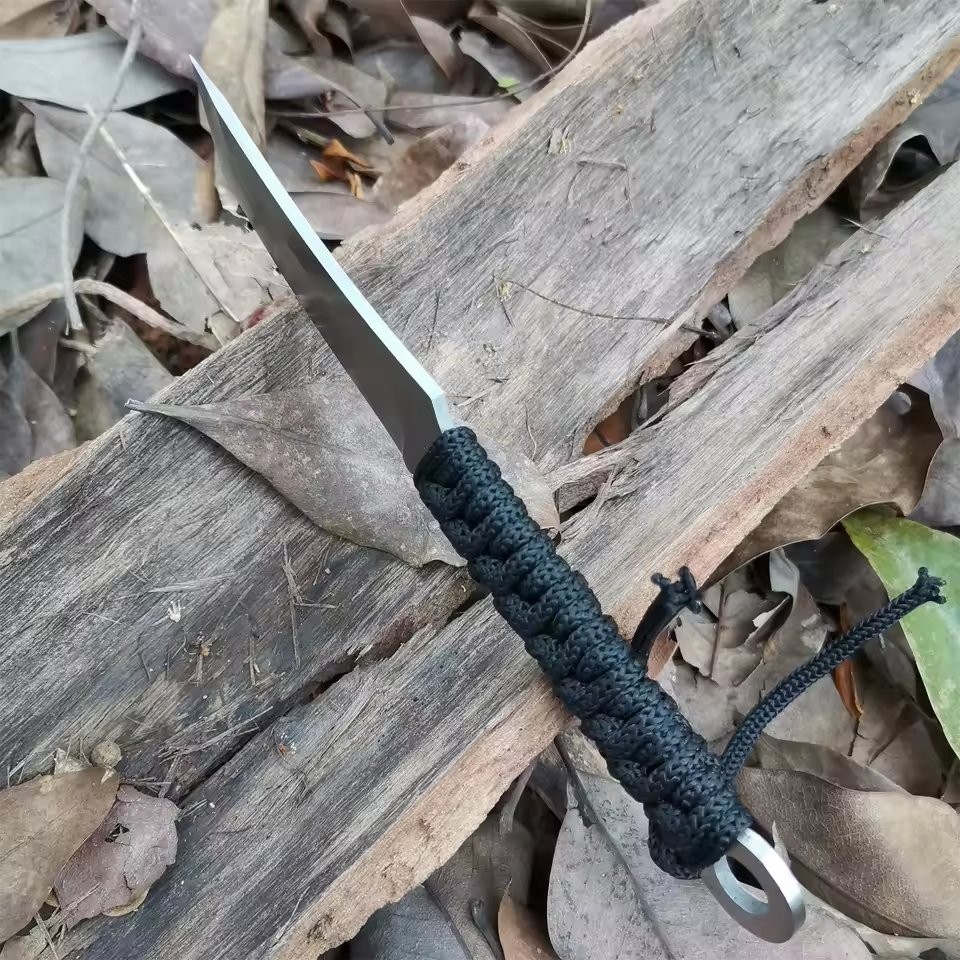 High Carbon Stainless Steel Utility Tool With Sheath Hunting Camping Survival