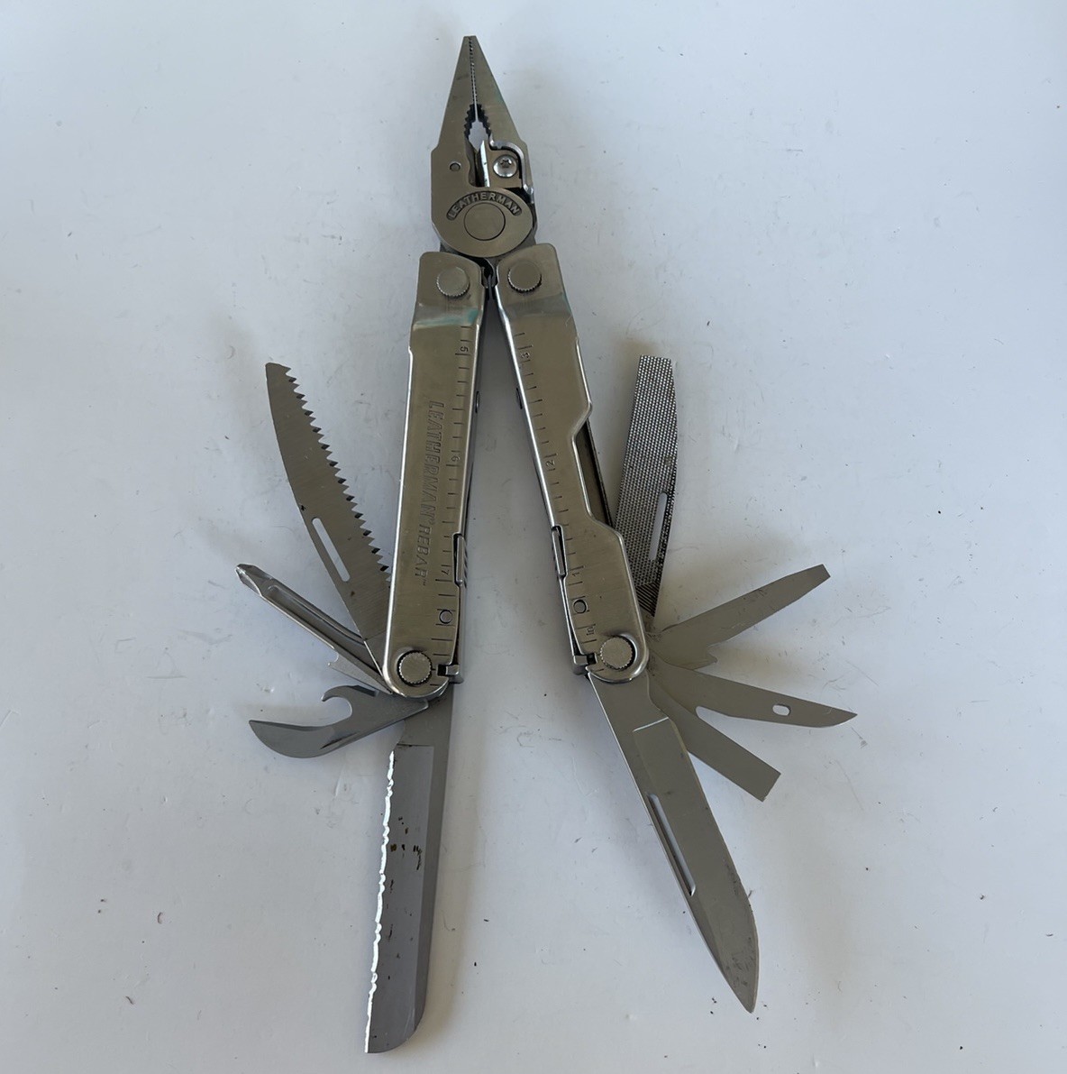 Leatherman Rebar Stainless Steel Multi Tool with Sheath, , Serrated / Plain!!!