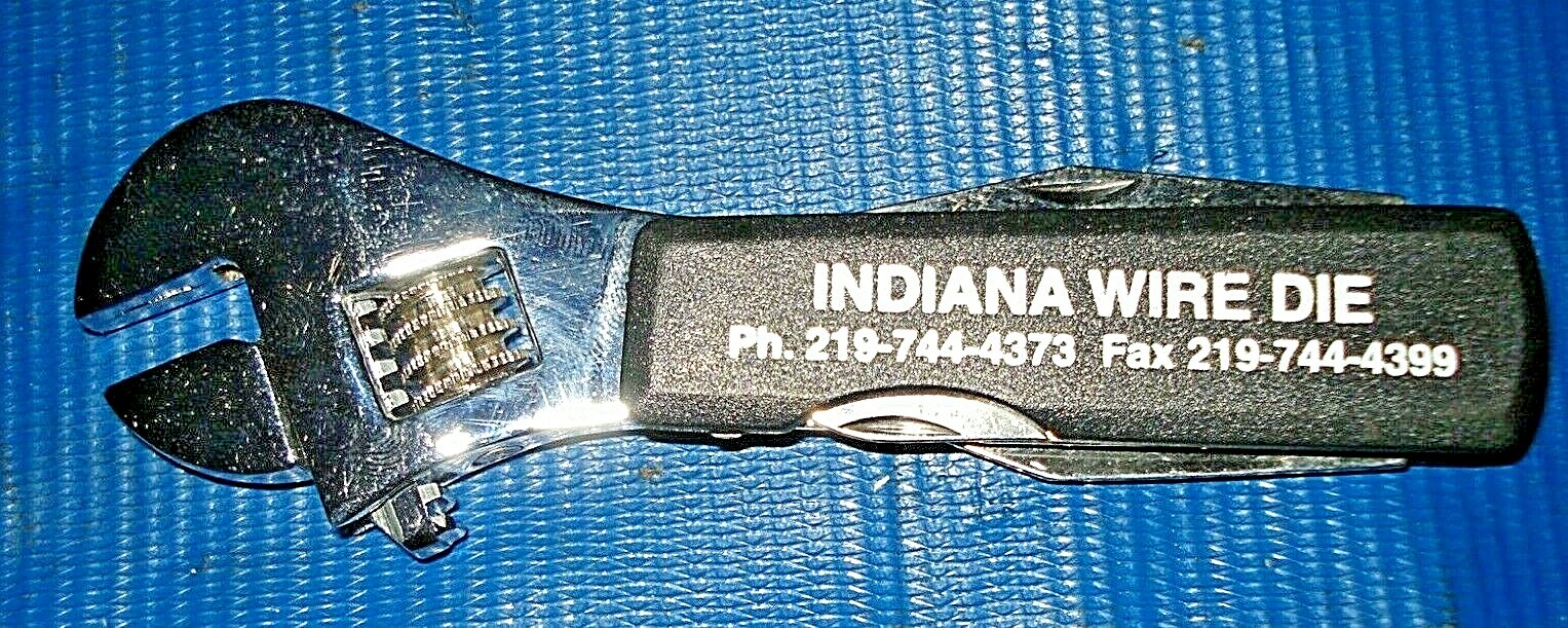 Multi-Tool Adjustable Wrench, Knifes, scissors Screwdrivers, awl, bottle opener