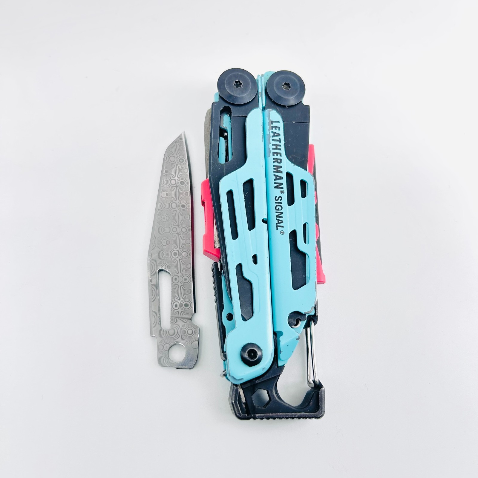 [USA STOCK] VG10 Damascus Replacement Blade for Leatherman Signal 60+ HRC EDC