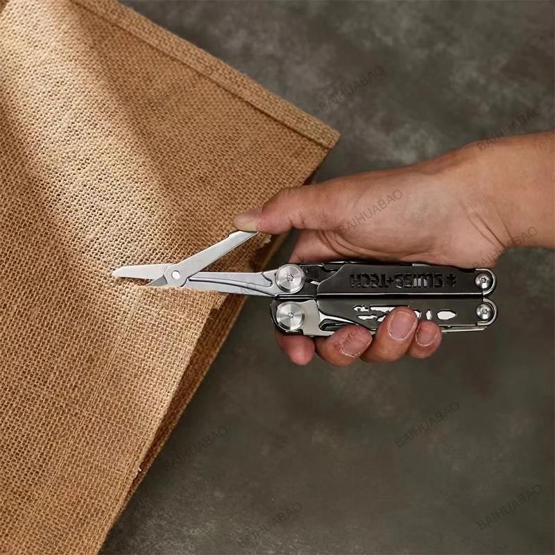 Swiss Tech 37-in-1 Multitool Pliers Folding Edc Scissors Survival Hand Tool