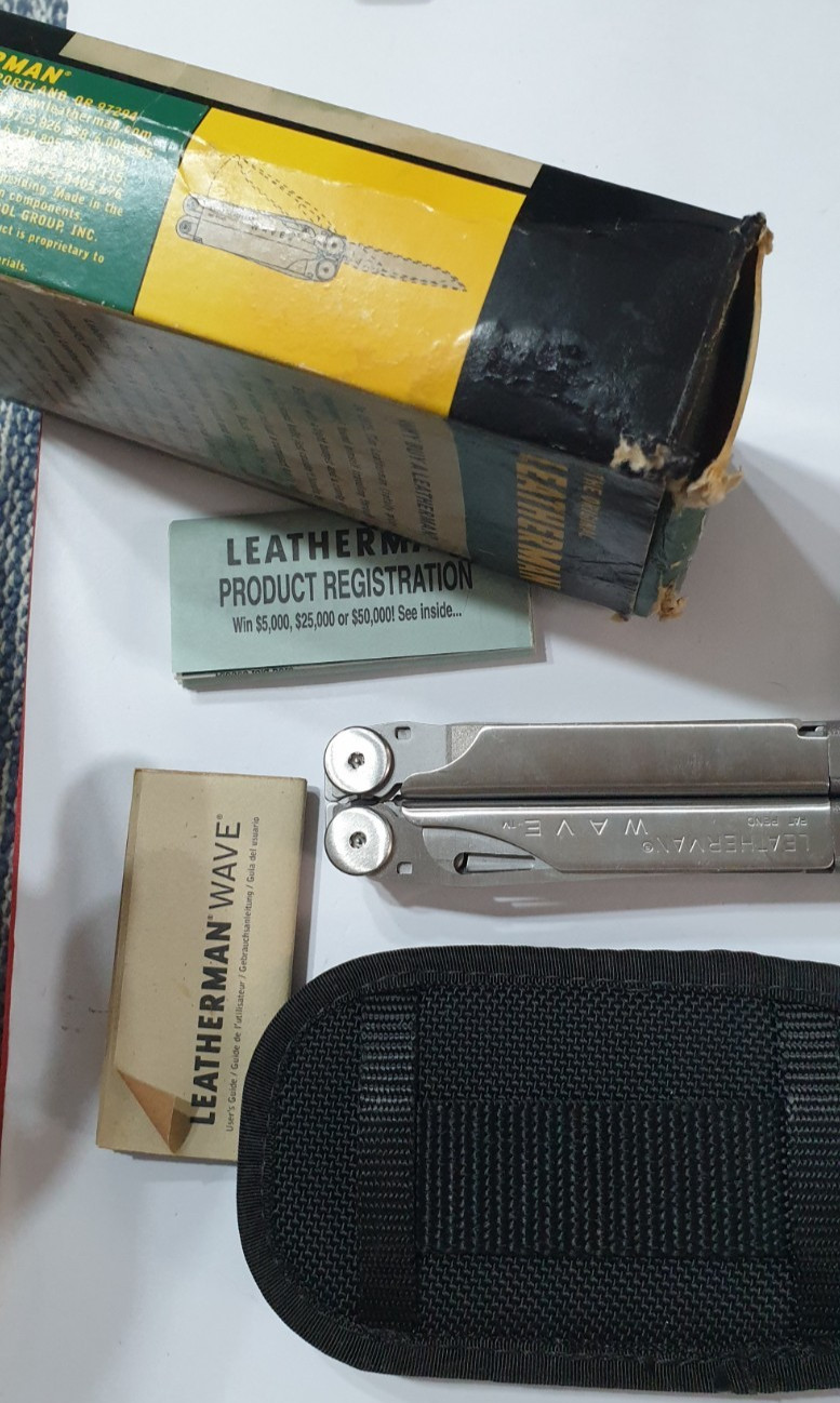 🔥🔥 Leatherman Original Wave OG New Retired Very Rare Box Collectable Pat Pend