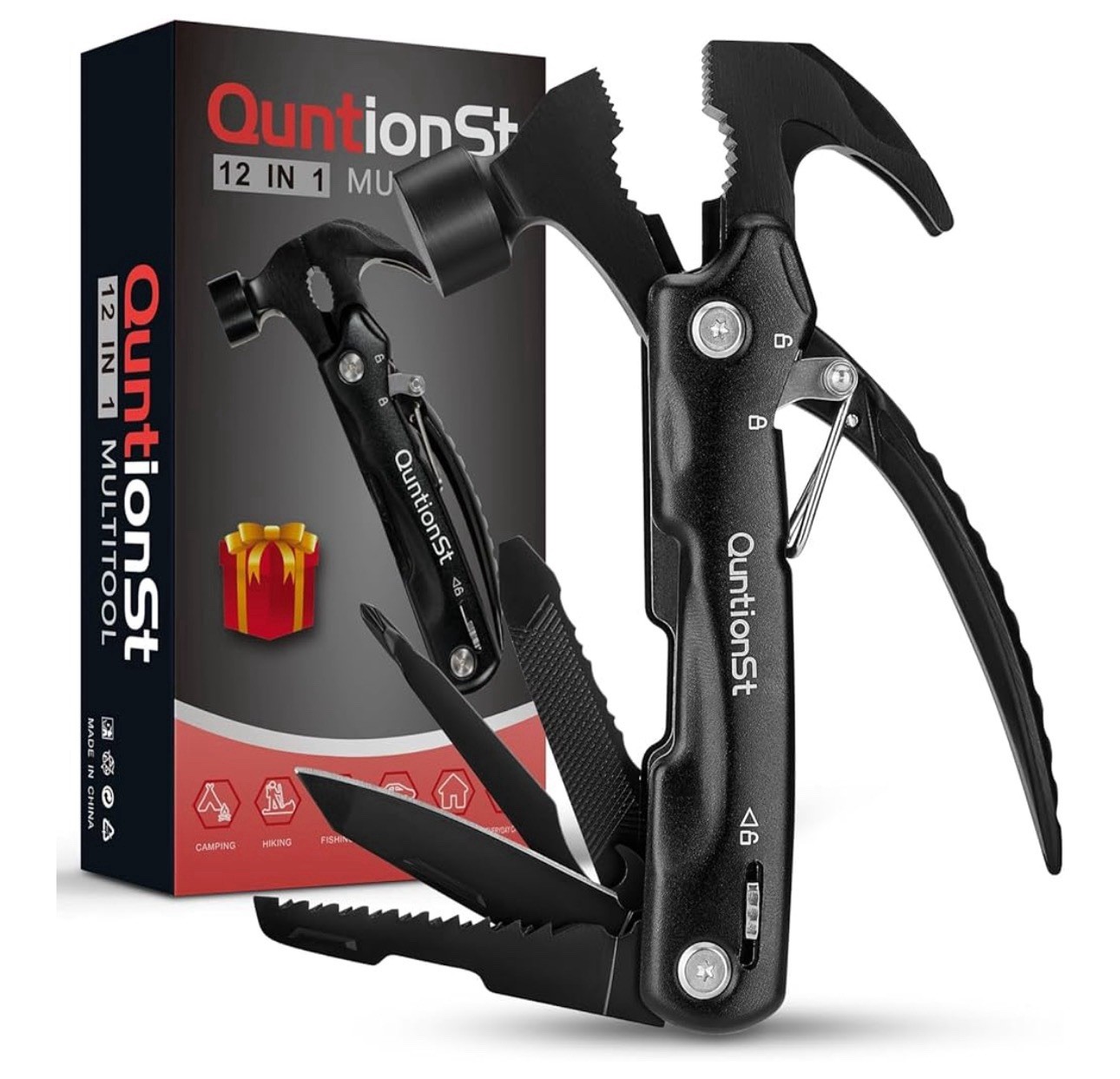 Gifts for Men,12-in-1 Hammer Multitool, Stocking Stuffers for Men,Christmas S…
