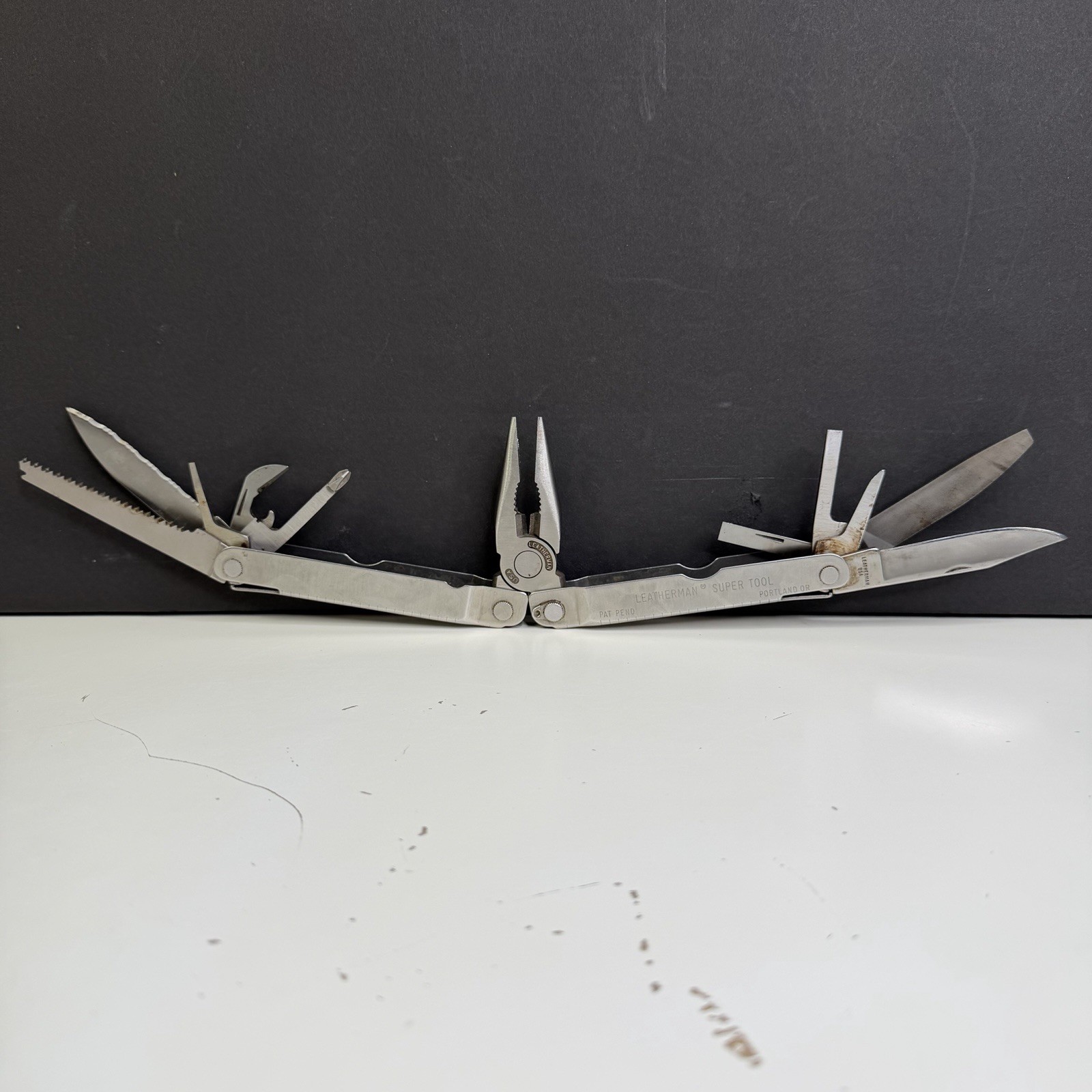 VTG Original Leatherman Super Tool Stainless Steel Multitool Portland USA
