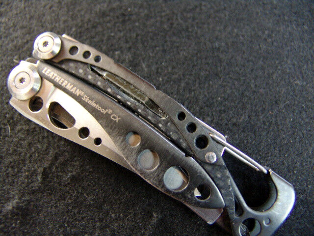LEATHERMAN SKELETOOL CX-CARBON FIBER TRIM-EXCELLENT CONDITION-NEAR MINT