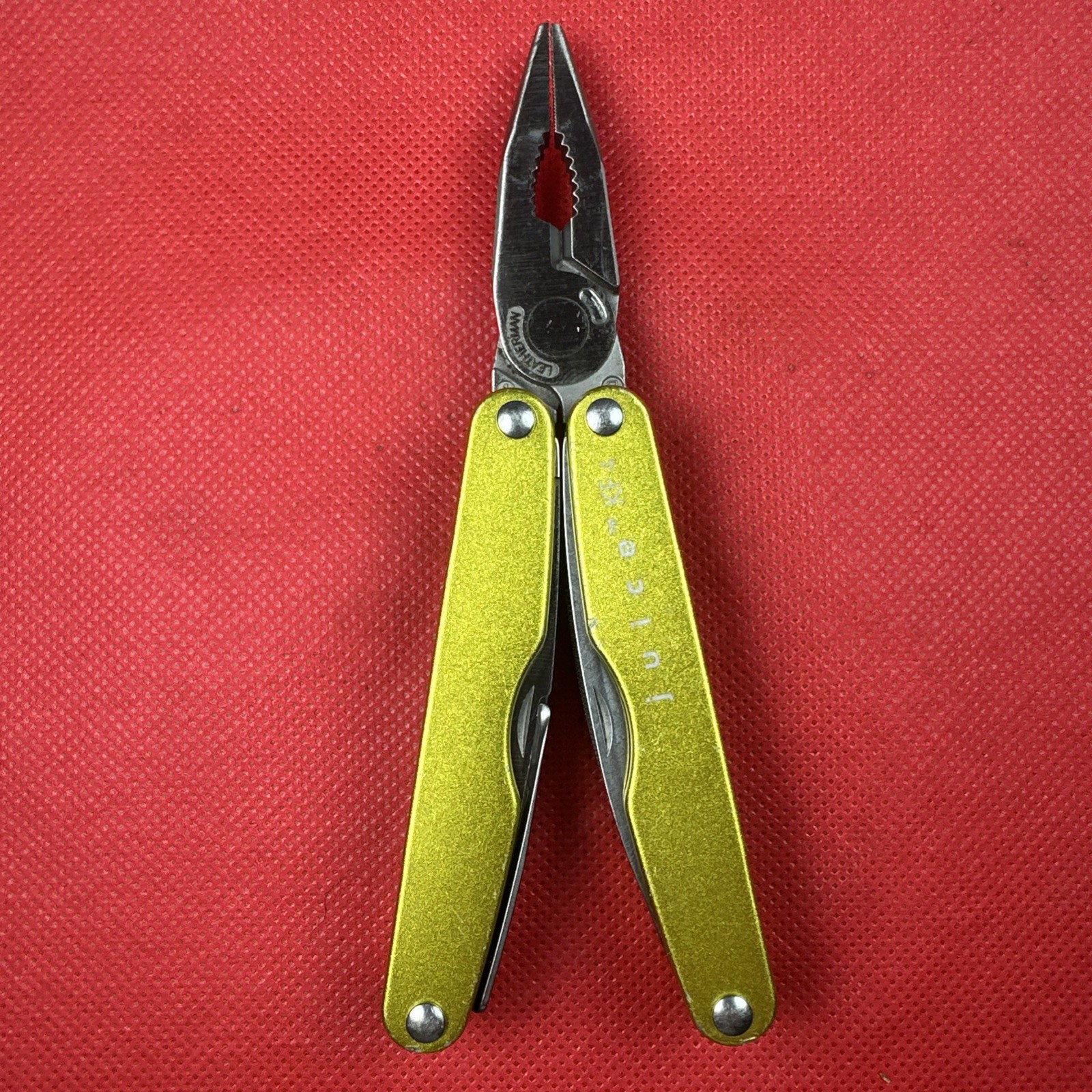 Rare & Discontinued Solar Yellow Leatherman Juice KF4, Fish, Home, Great EDC