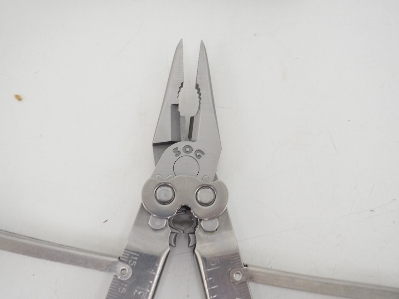 New! SOG Pocket Power Plier Folding Multi Tool w/ Box Made in USA Silver