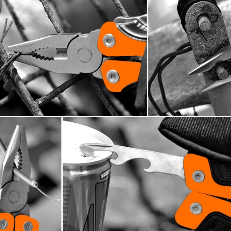 Stainless Steel Outdoor Multi Tool Pliers Camping Folding Knife Gifts For Men