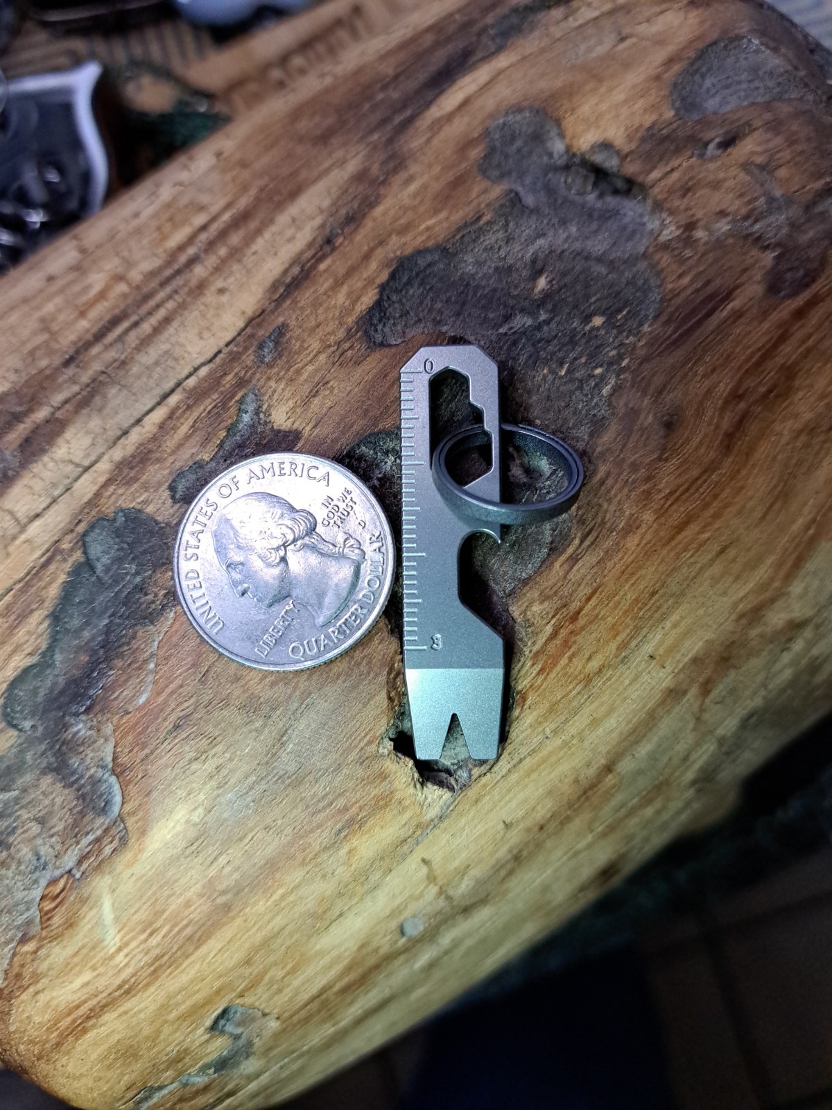 MINIMALIST EDC TITANIUM KEYCHAIN MULTI-TOOL BOTTLE OPENER