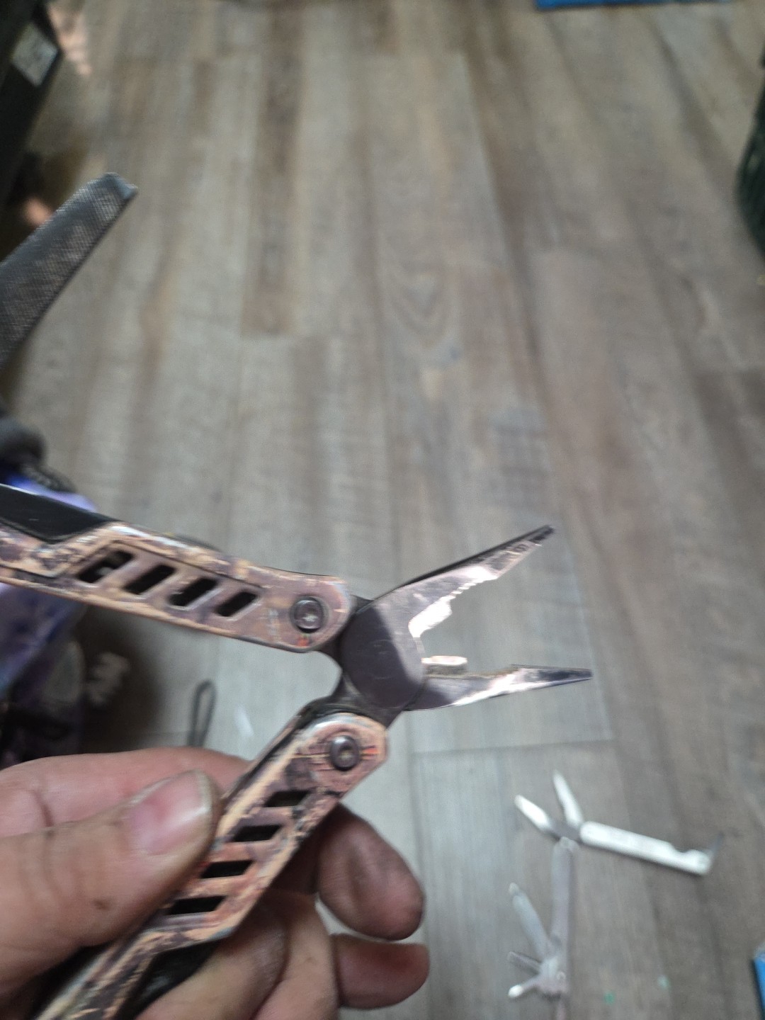 Camo Multi tool Pliers. Used Not Branded