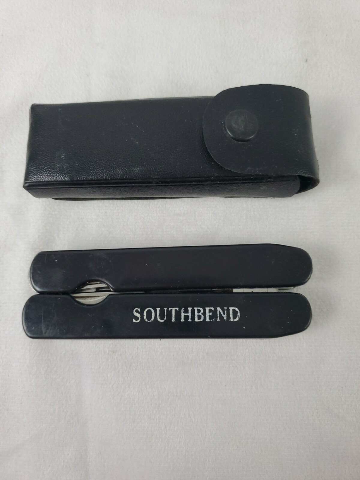 SOUTH BEND MULTITOOL 9 IN 1 KIT PLIERS KNIVES SCREW DRIVER OPENERS W/SHEATH -F S