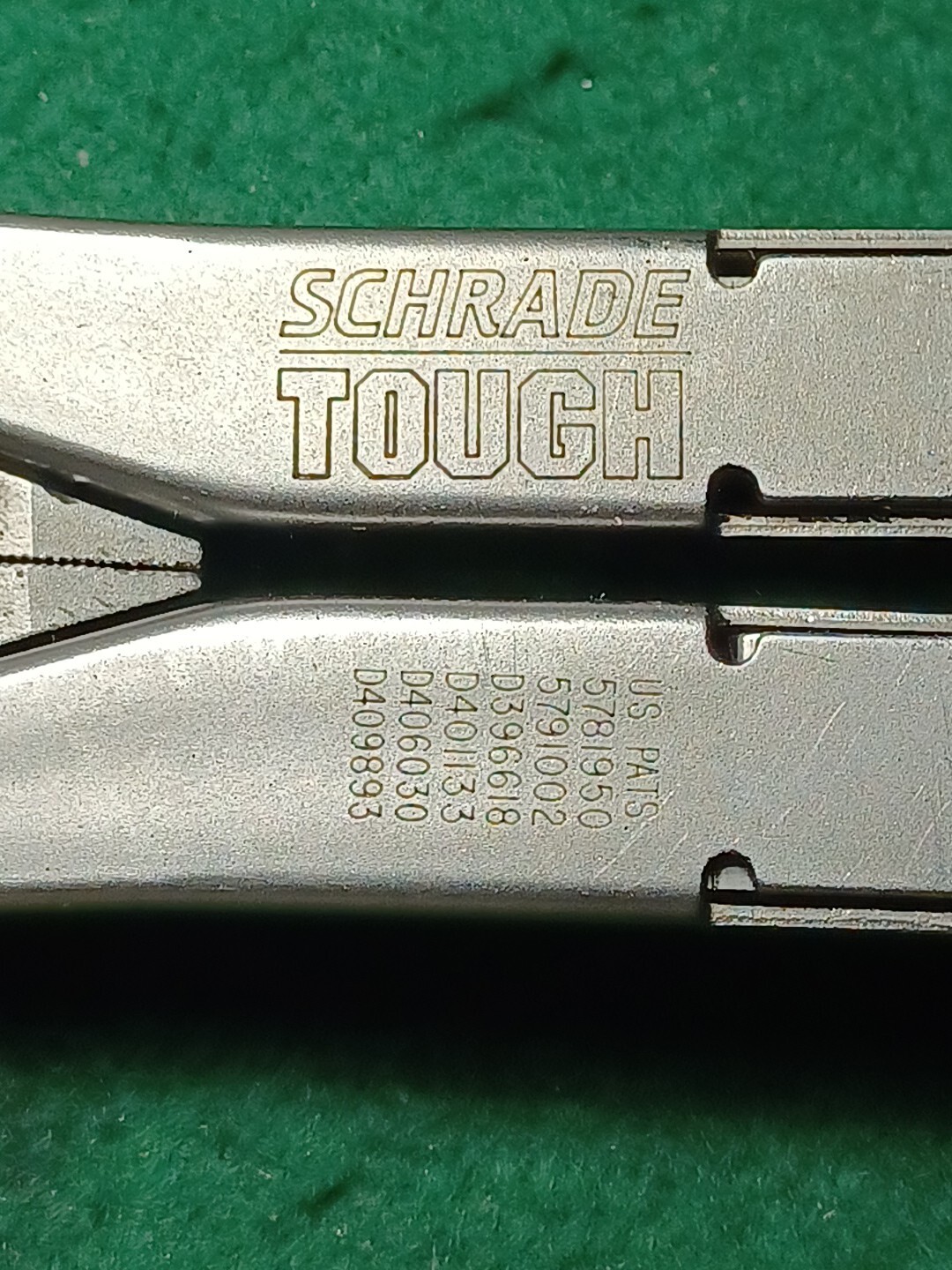 VINTAGE Schrade Tough Multi Tool W/ Original Brown Leather Sheath